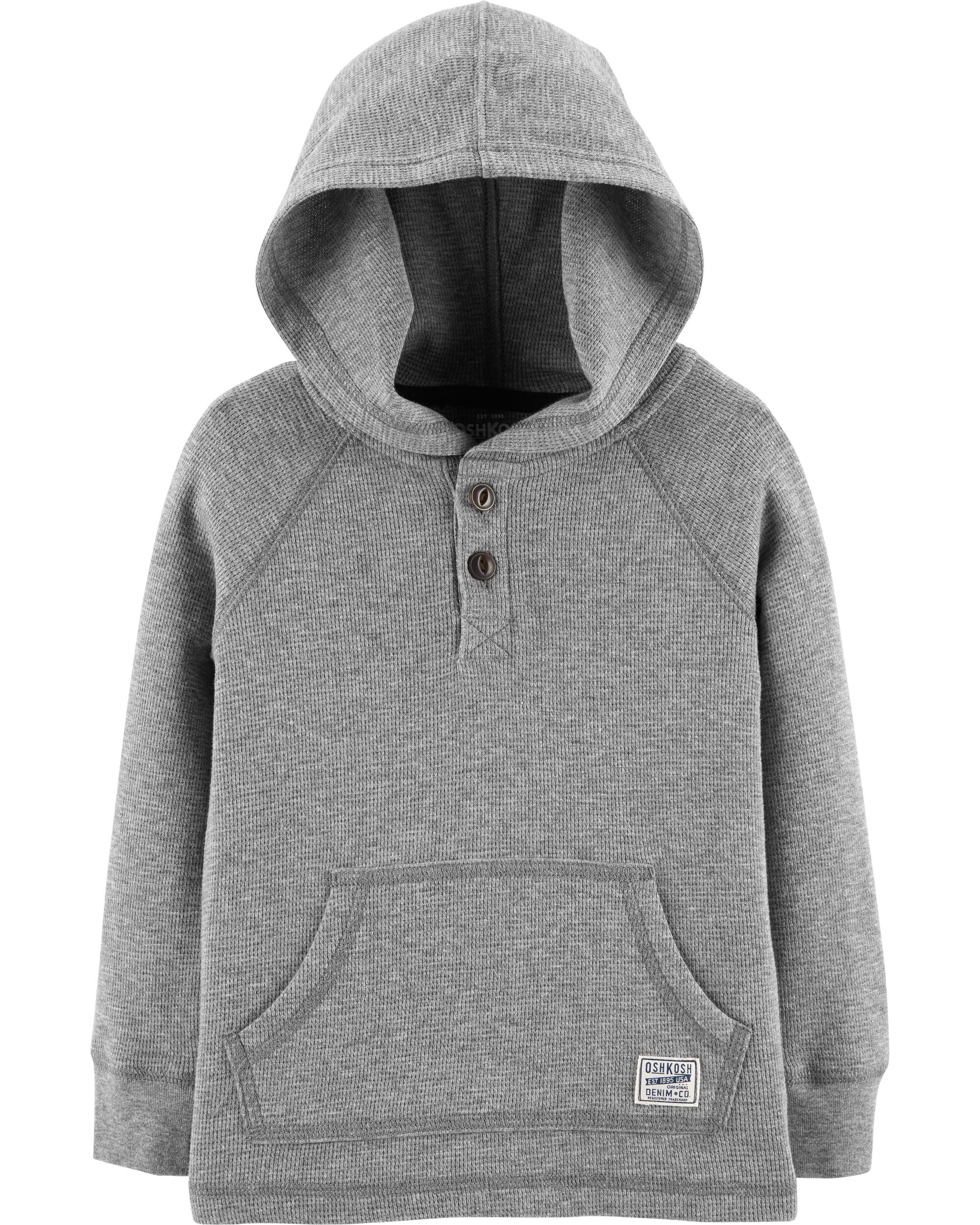 hooded henley thermal