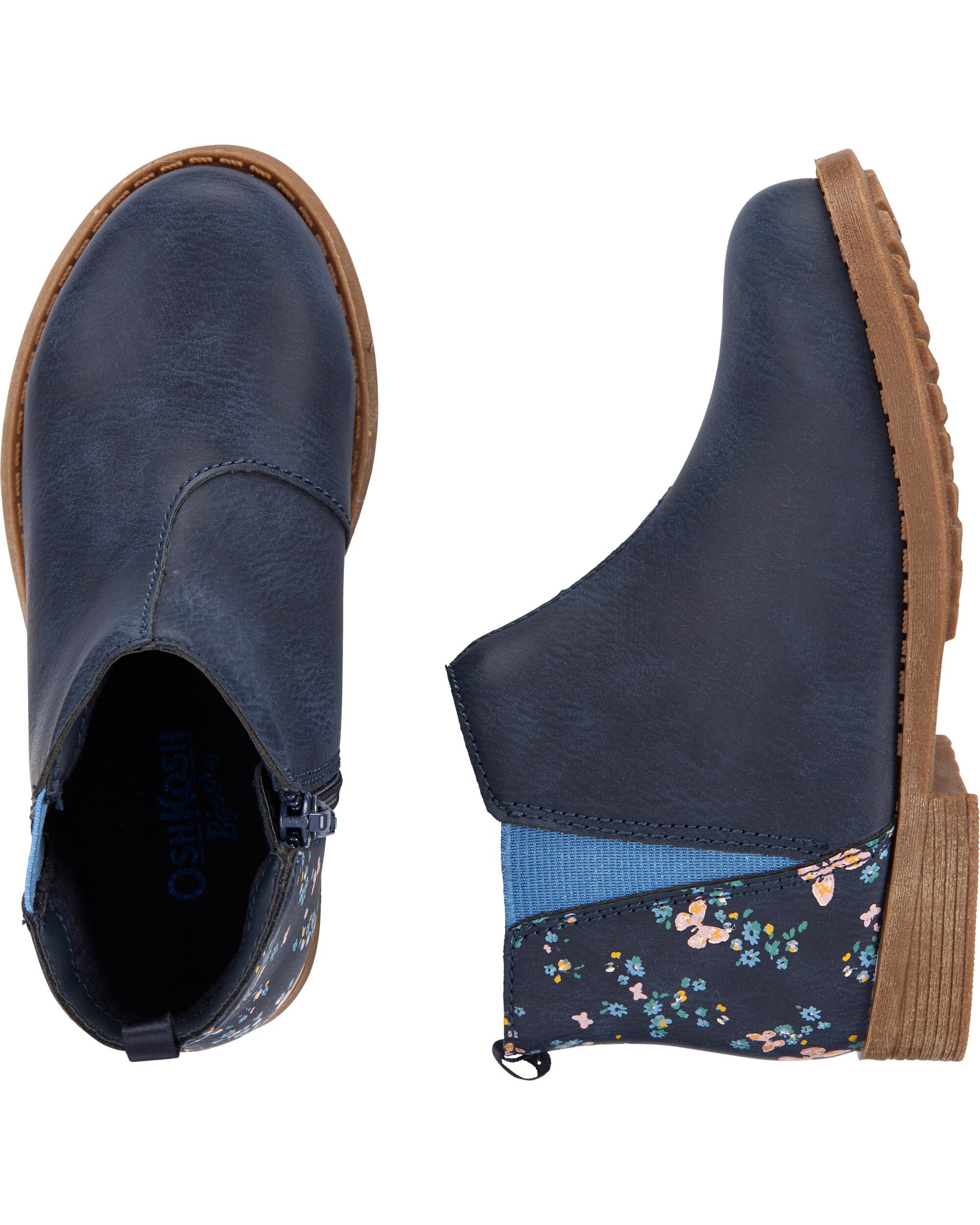 baby blue chelsea boots