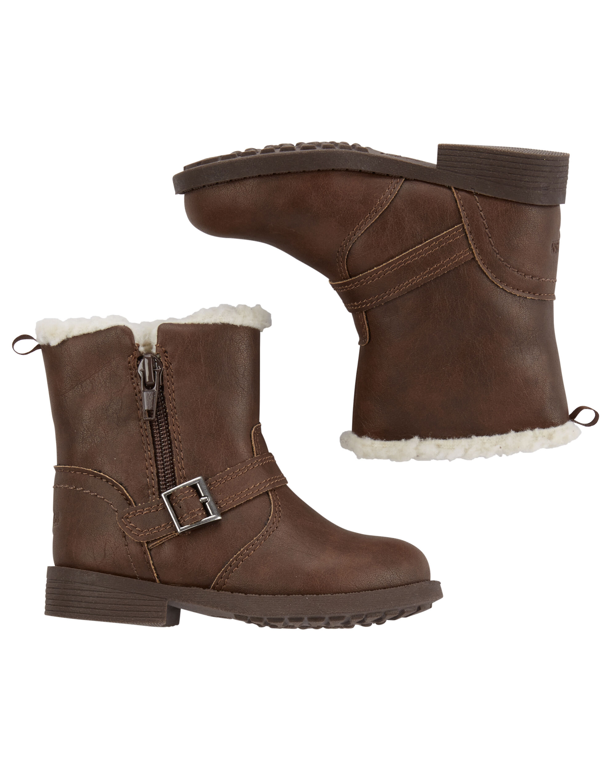 sherpa lined ankle boots