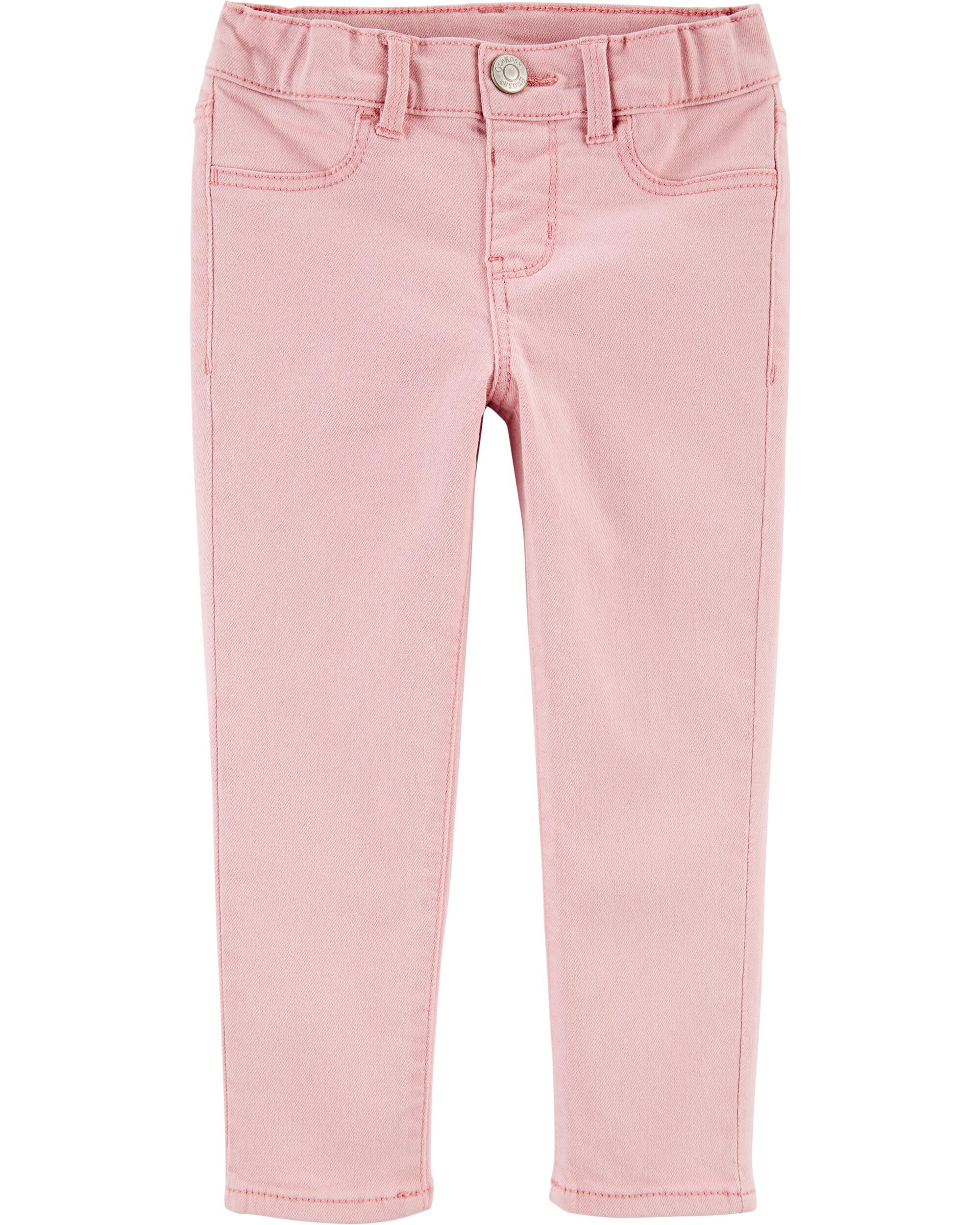 rose colored jeggings