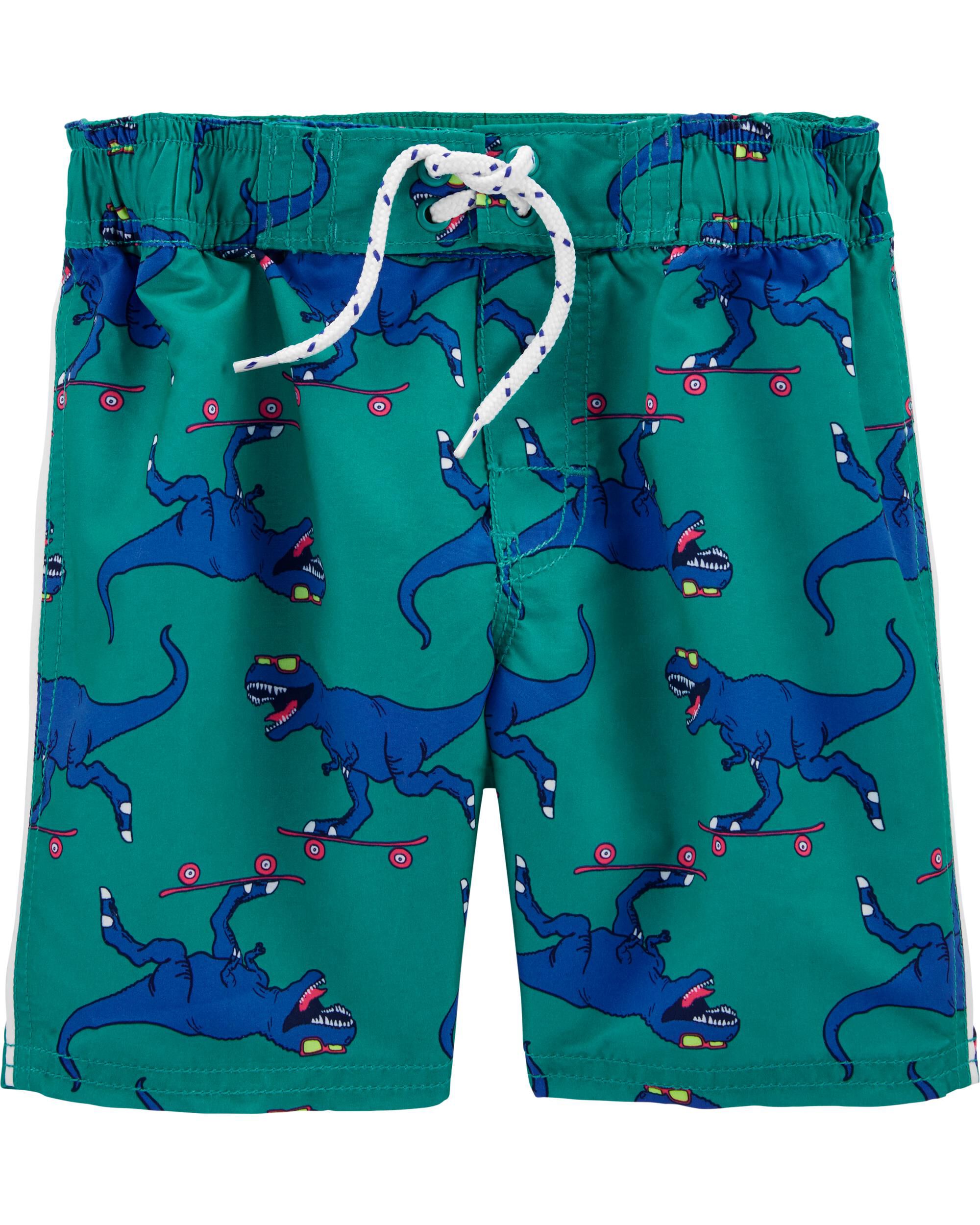 dinosaur swim trunks