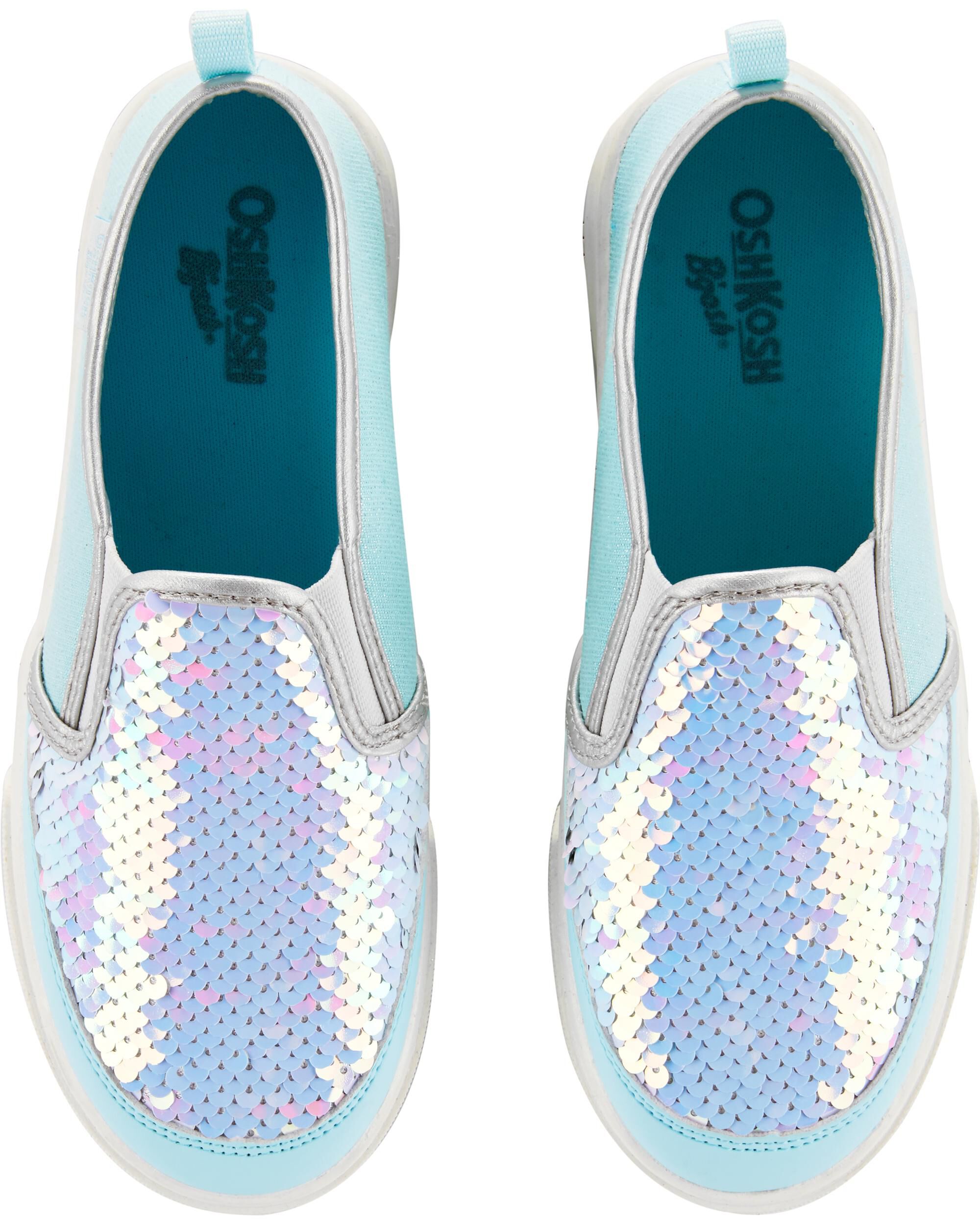 sequin slip on shoes