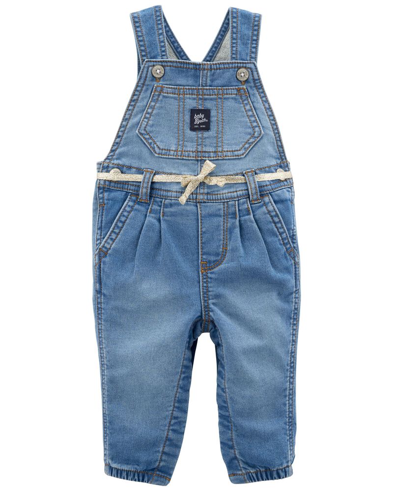 Blue Baby Knit-Like Denim Overalls | oshkosh.com