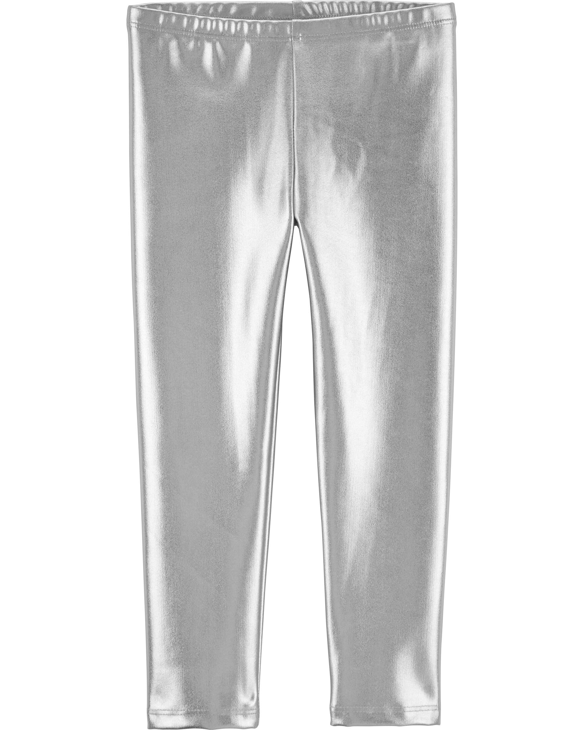 little girl metallic leggings