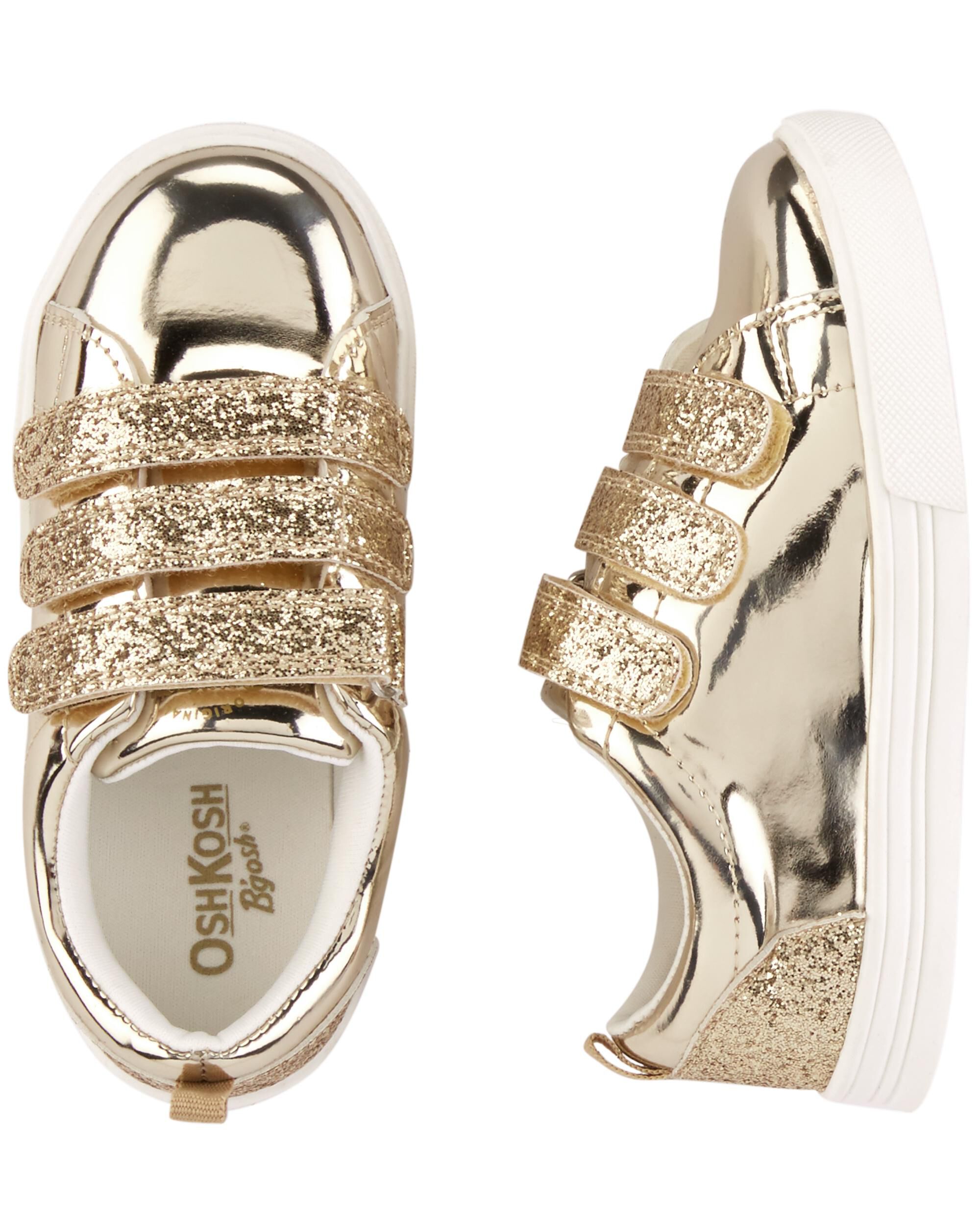 gold sneakers for kids
