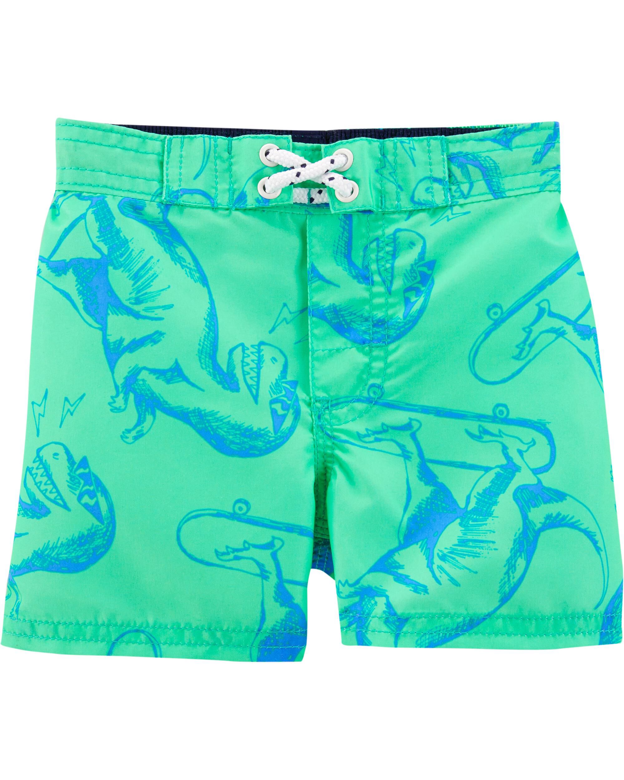 dinosaur swim trunks