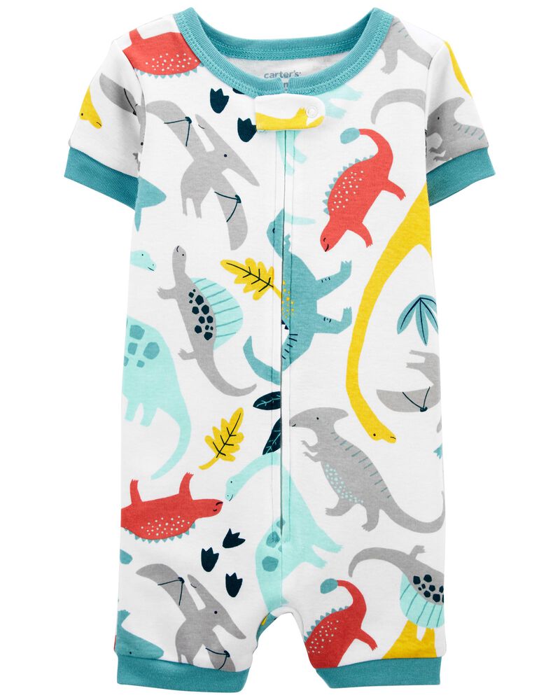 Multi Baby 1-Piece Dinosaur 100% Snug Fit Cotton Romper Pajamas ...