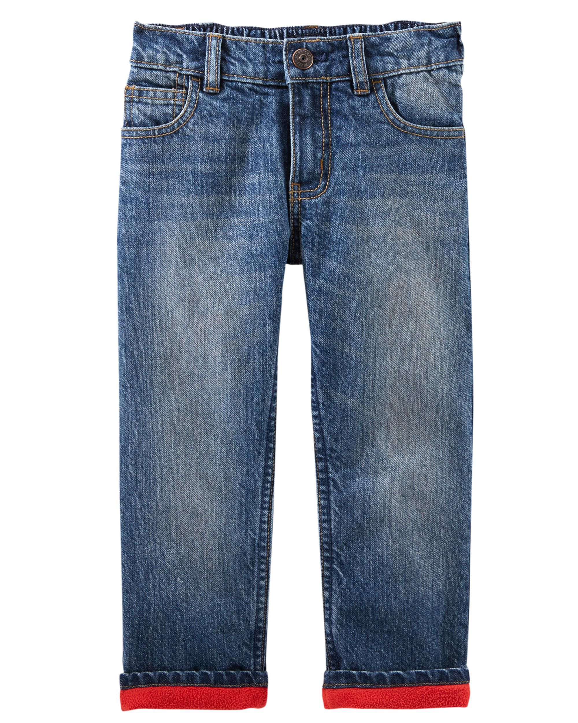 key fleece lined jeans