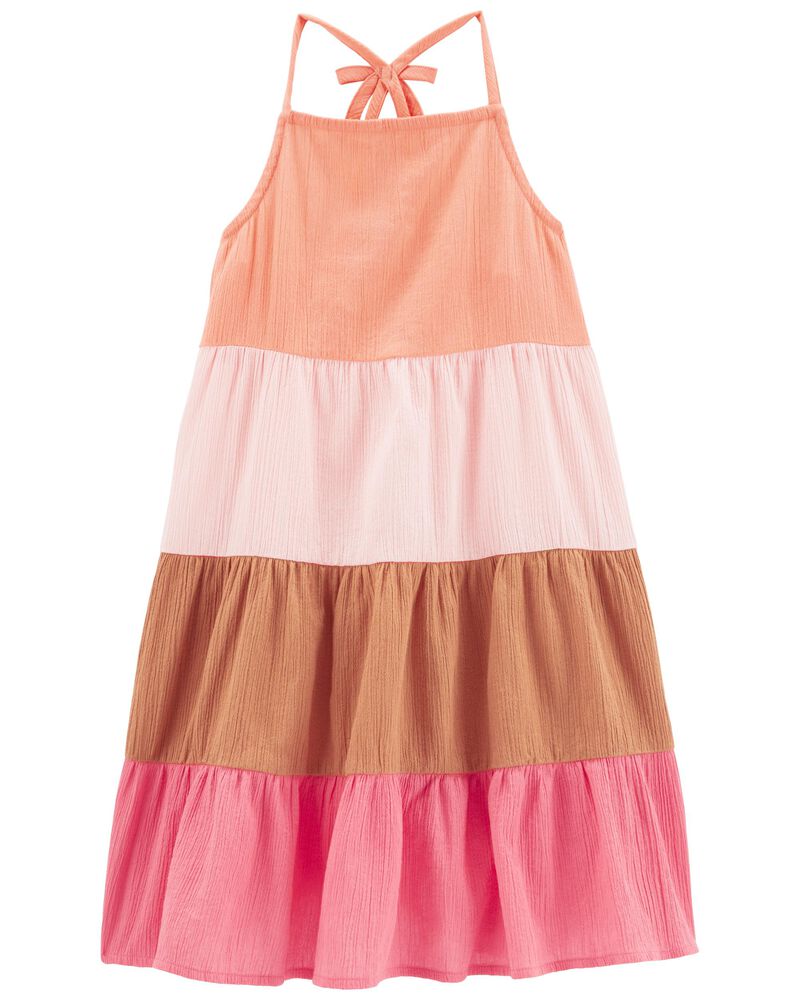 Multi Kid Crinkle Gauze Dress | oshkosh.com