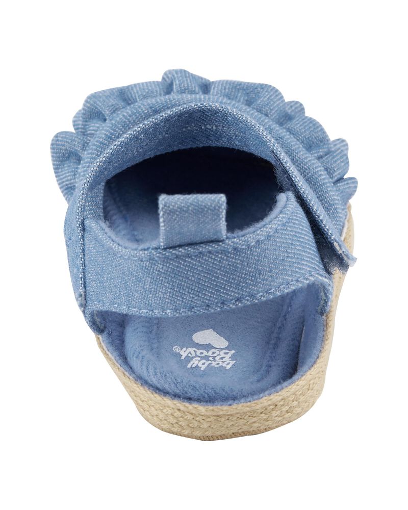 Blue Baby Ruffled Knit Sandals | oshkosh.com