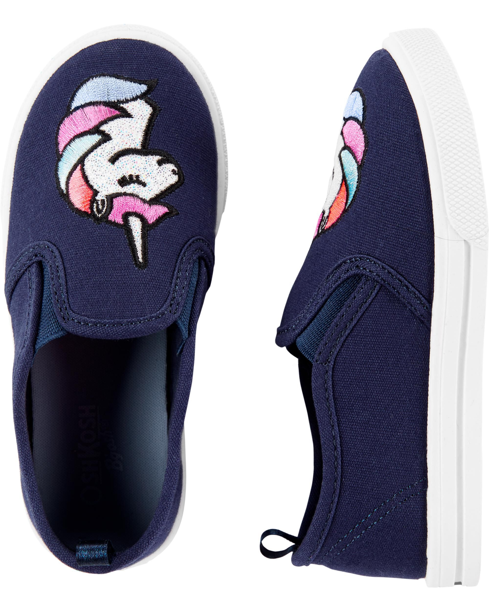 unicorn slip on shoes