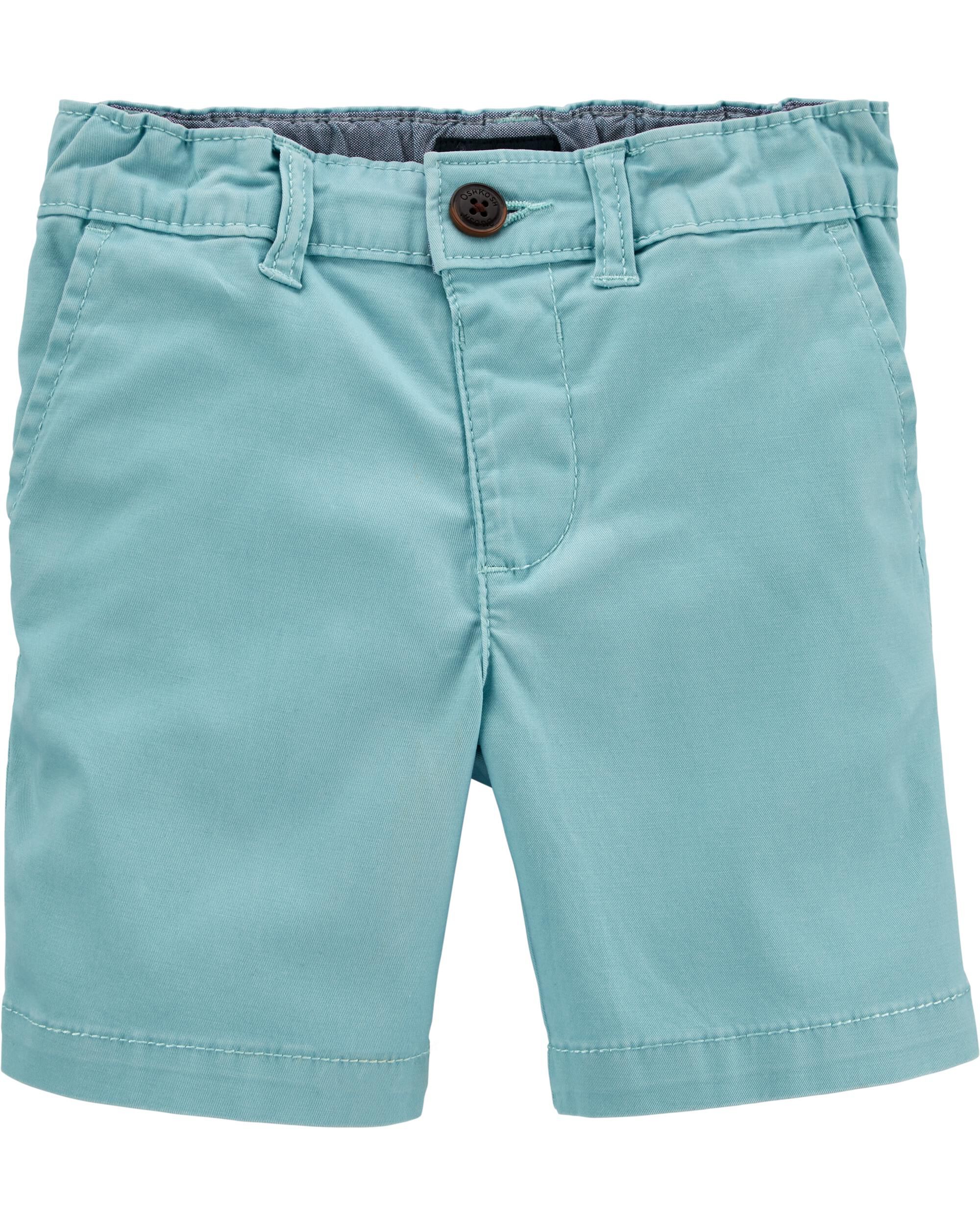 teal chino shorts