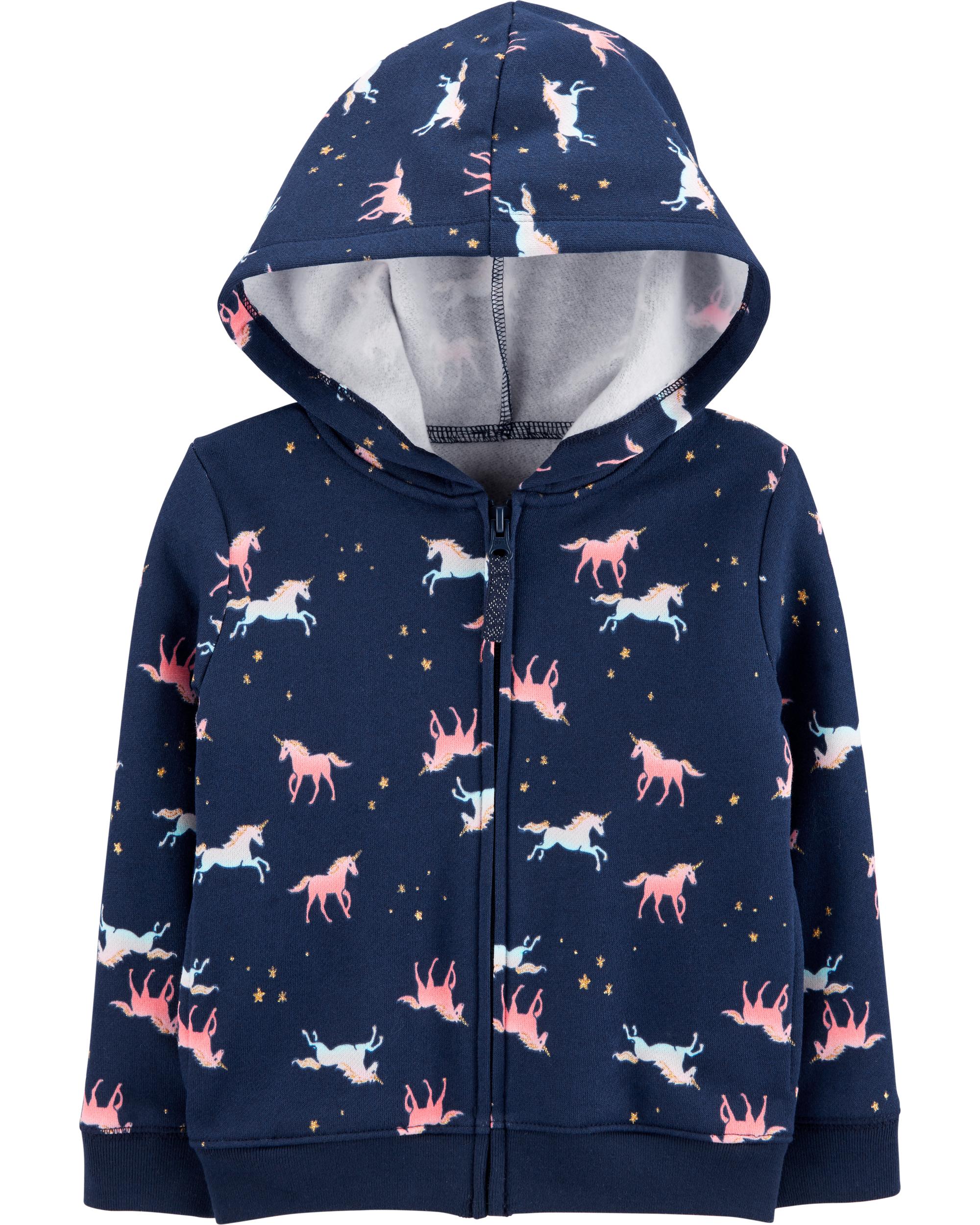 unicorn fleece hoodie